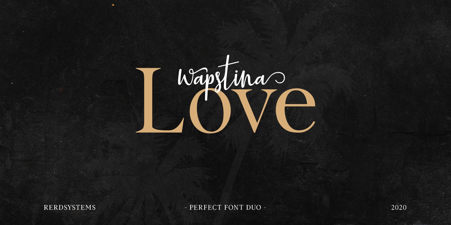 Пример шрифта Wapstina Love